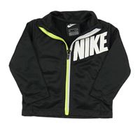 Černá sportovní propínací mikina s logem Nike