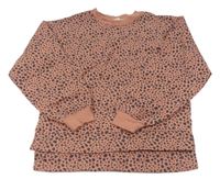 Starorůžovo-sivá vzorovaná mikina zn. H&M