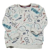 Sivá mikina s nápismi Pep&Co