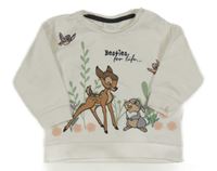 Biela mikina s Bambim Disney