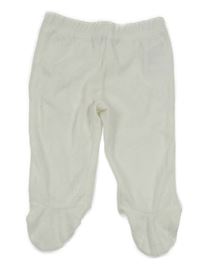 Bílé sametové polodupky s hviezdičkami