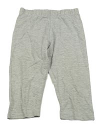 Sivé melírované crop legíny Pocopiano