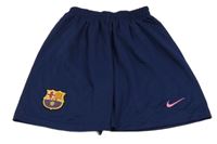 Tmavomodré fotbalové funkční kraťasy - FC Barcelona - Nike