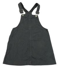 Tmavosivé na traké rifľové šaty s vreckom H&M