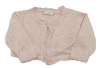 Svetloružový perforovaný prepínaci ľahký sveter Next