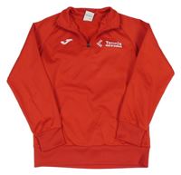 Červená športová mikina s logom joma