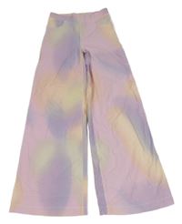 Růžovo-lila široké džegíny H&M