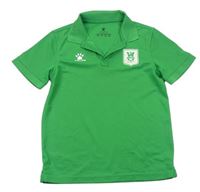 Zelené športové polo tričko s potlačou