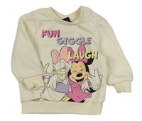 Biela mikina s Minnie a Daisy Primark