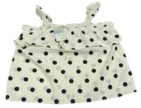 Bílo-černý puntíkatý top Primark