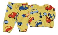 2set - Žlutá mikina s auty + tepláky Primark