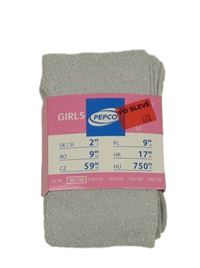 Nové - Strieborné trblietavé pančuchy Pep&Co