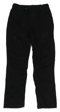 Čierne plátenné nohavice