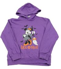 Fialová mikina s Minnie a kapucňou Disney