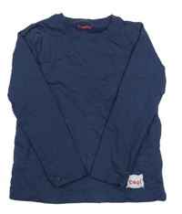 Tmavomodré thermo tričko s mačičkou Lupilu