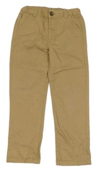 Hnedé plátenné chino nohavice Mothercare