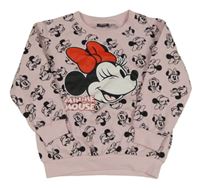 Svetloružová mikina s Minnie Disney