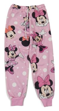 Růžové puntíkaté tepláky s Minnie ZARA