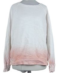 Dámska bielo-ružová ombré mikina zn. M&S