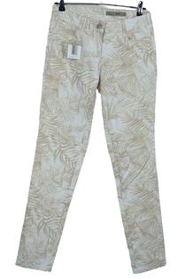 Dámské bílo-béžové vzorované skinny kalhoty Blue Motion 