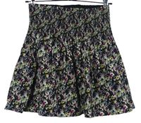 Dámska čierno-farebná vzorovaná sukňa H&M