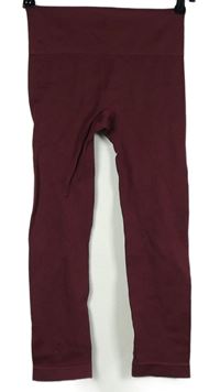 Dámské vínové elastické capri legíny Primark 
