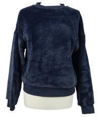 Dámská tmavomodrá plyšová mikina M&S