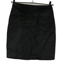 Dámska čierna koženková sukňa MissGuided