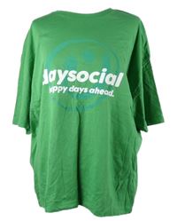 Pánske zelené tričko s nápisom Asos