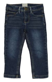 Tmavomodré teplákové skinny rifle Impidimpi