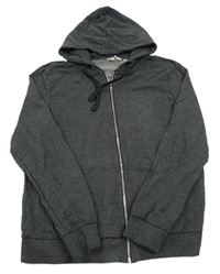 Čierna melírovaná prepínaci mikina s kapucňou F&F