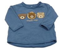 Modré triko se zvířátky Next