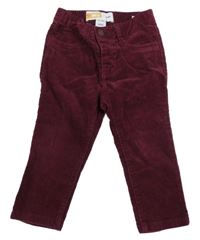 Vínové skinny manšestráky Old Navy