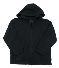 Čierna prepínaci mikina s kapucňou Nutmeg