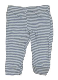 Modro-biele pruhované ľahké tepláky F&F