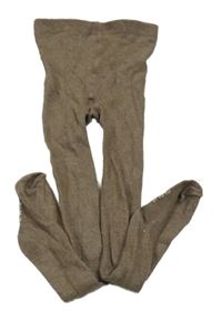 Hnědé třpytivé punčocháče