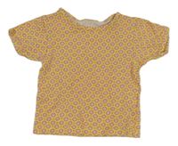 Žlté kvetinové tričko