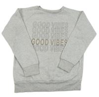 Šedá melírovaná mikina Primark