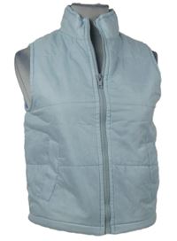 Dámska svetlomodrá šušťáková zateplená crop vesta Lewis