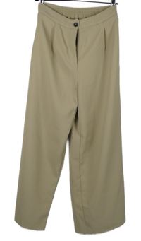 Dámske béžové voľné é chino nohavice Tommy Hilfiger