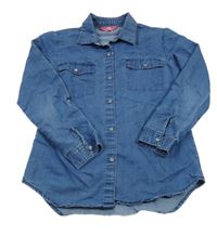 Tmavomodrá rifľová blúzka YD