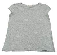 Sivé tričko s hviezdami H&M