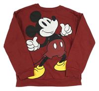 Vínová mikina s Mickeym