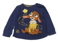 Tmavomodré pyžamové triko - Přání George