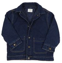 Tmavomodrá riflová zateplená bunda Zara