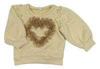 Svetlobéžová mikina s tylem Shein