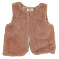 Ružová kožušinová podšitá vesta H&M