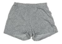 Bielo-čierne vzorované bavlnené kraťasy Sanetta