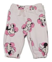 Svetloružové tepláky s Minnie Disney
