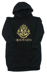 Černé teplákové šaty Harry Potter s kapucí Reserved